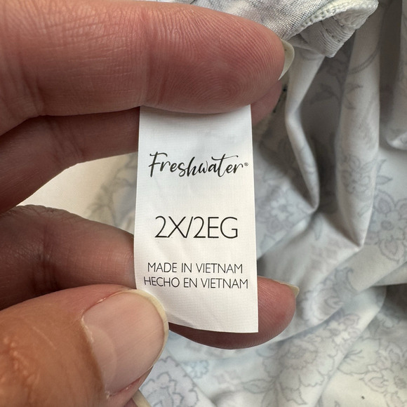 Freshwater Cutout Tankini Top Juniors Plus Size 2X Boho Babe Floral Print - Picture 6 of 11